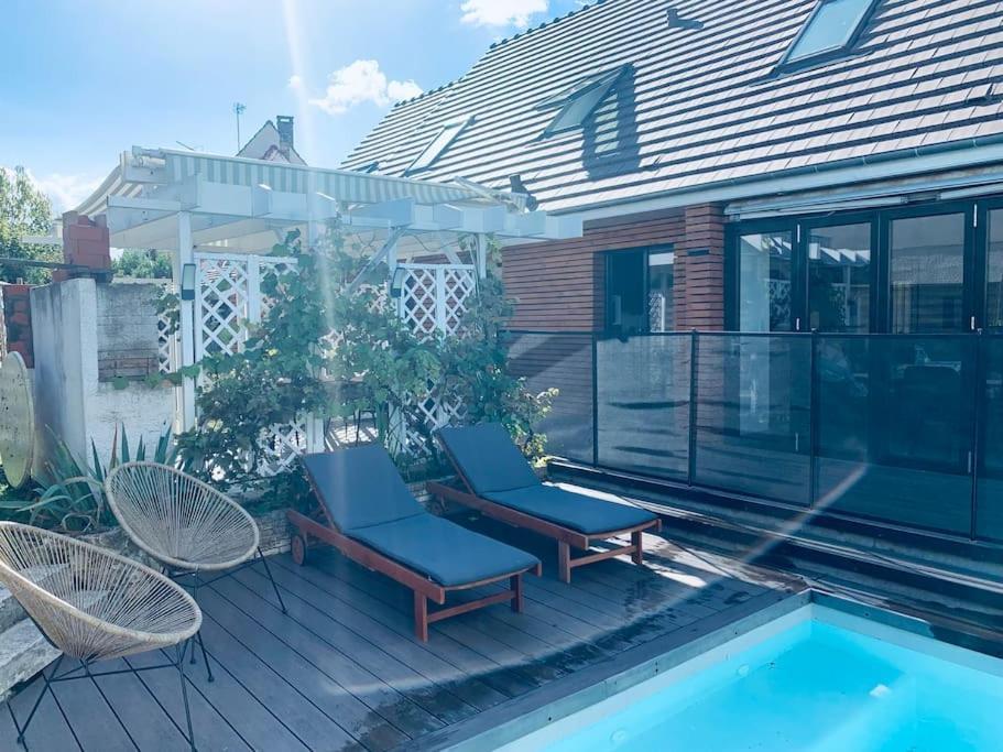 Appartement proche Astérix Chantilly Roissy CDG pour couple ou famille La Chapelle-en-Serval Exterior foto